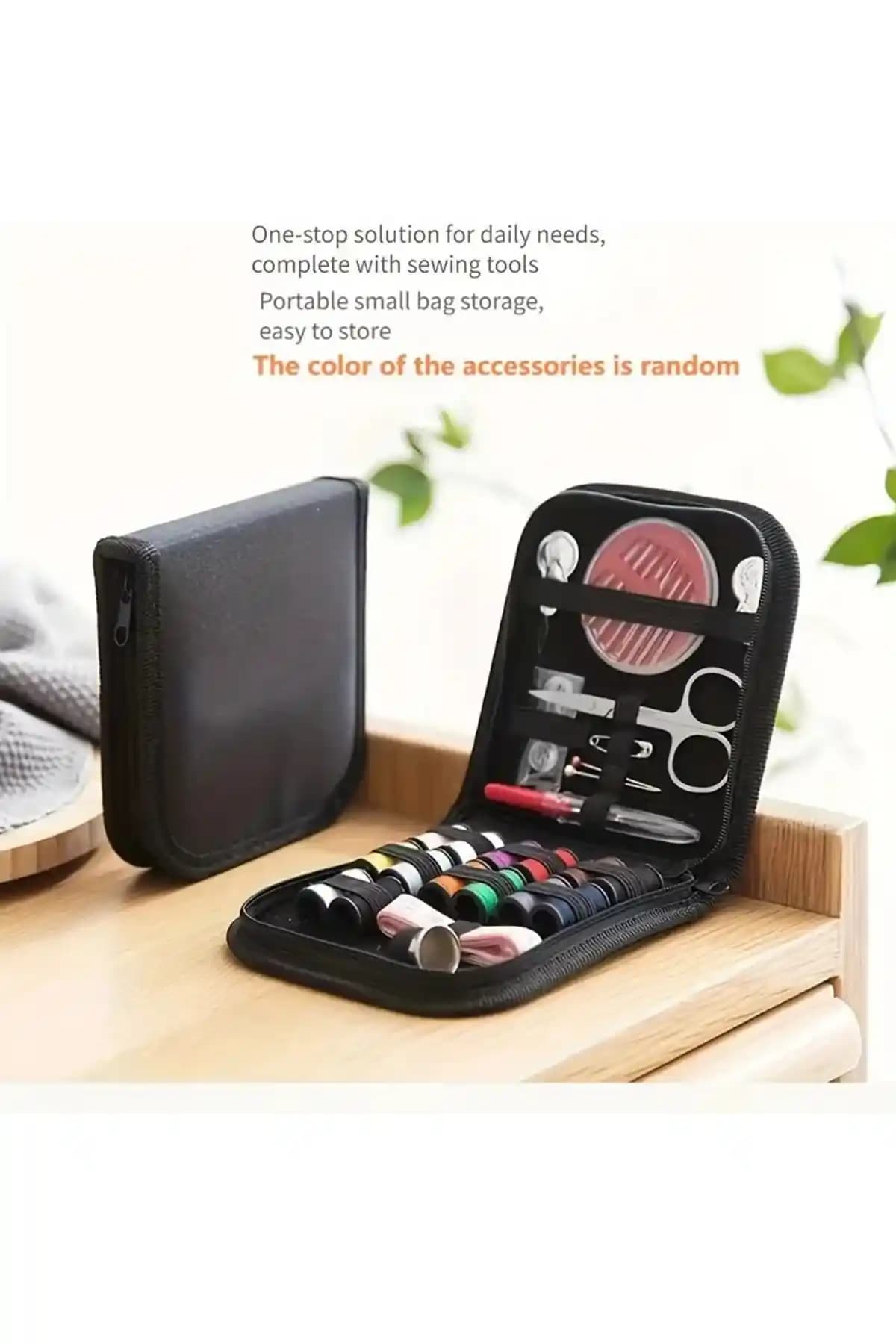 Depokon 27 Parça Taşınabilir Dikiş Seti Ev ve Seyahat İçin Çok Yönlü Çözüm