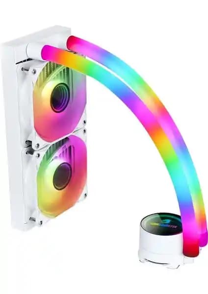 GameBooster Infinity 240 Beyaz Edition: Estetik ve Yüksek Performanslı Sıvı Soğutma Çözümü