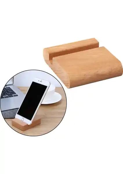 KaktüsKedi Ahşap Cep Telefonu ve Tablet Standı: Estetik ve Fonksiyonellik Bir Arada