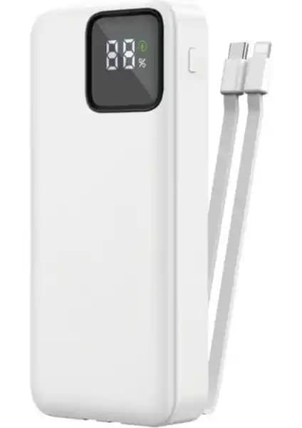 Kensa Powerbank Kendinden Kablolu 20.000 mAh ile Hızlı ve Güçlü Şarj Çözümü