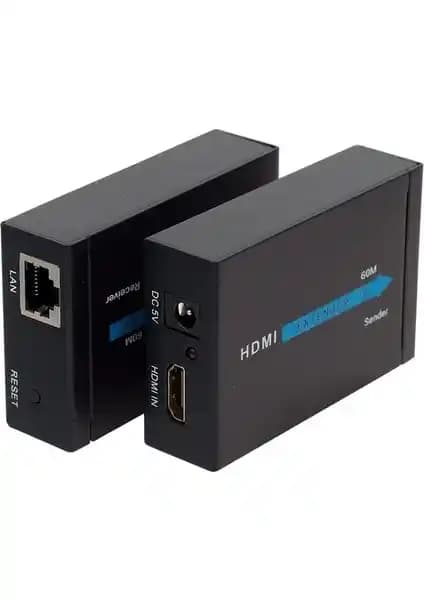 Powermaster HDMI To Cat5-Cat6 Extender 60 Metre Uzatıcı ile Uzun Mesafede Yüksek Kaliteli Görüntü ve Ses Aktarımı