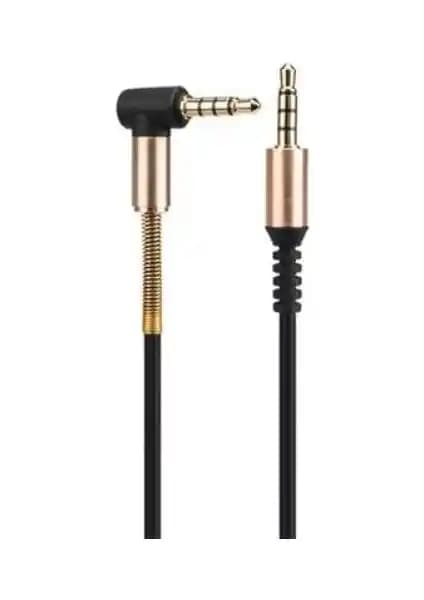 Sunix Aux Ses Aktarma Kablosu Metal Koruma 1 Metre Yüksek Kalite Ses Kablosu