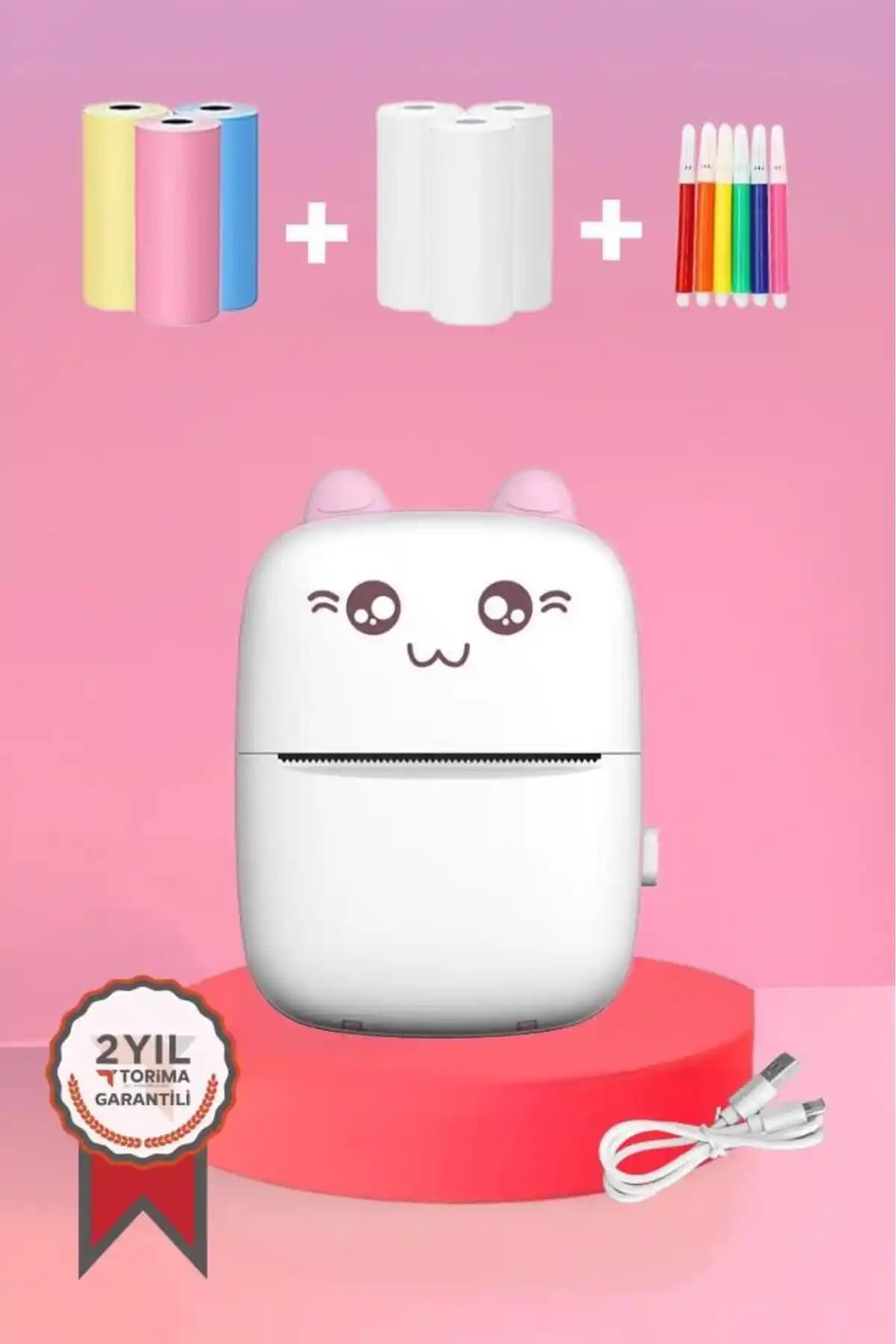 Torima C9 Pembe Mini Yazıcı: Taşınabilir ve Yüksek Kalitede Mobil Baskı Çözümü
