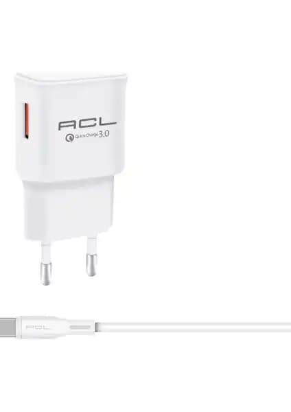 Acl AC-2 Type-C 3.0 Mah Şarj Aleti Seti: Hızlı ve Güvenli Şarj Çözümü