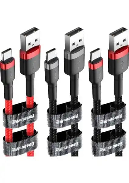 Baseus CATKLF-CG1 Cafule Type-C 2A Kablo: Dayanıklı ve Hızlı Şarj ile Veri Transferi Ürünü