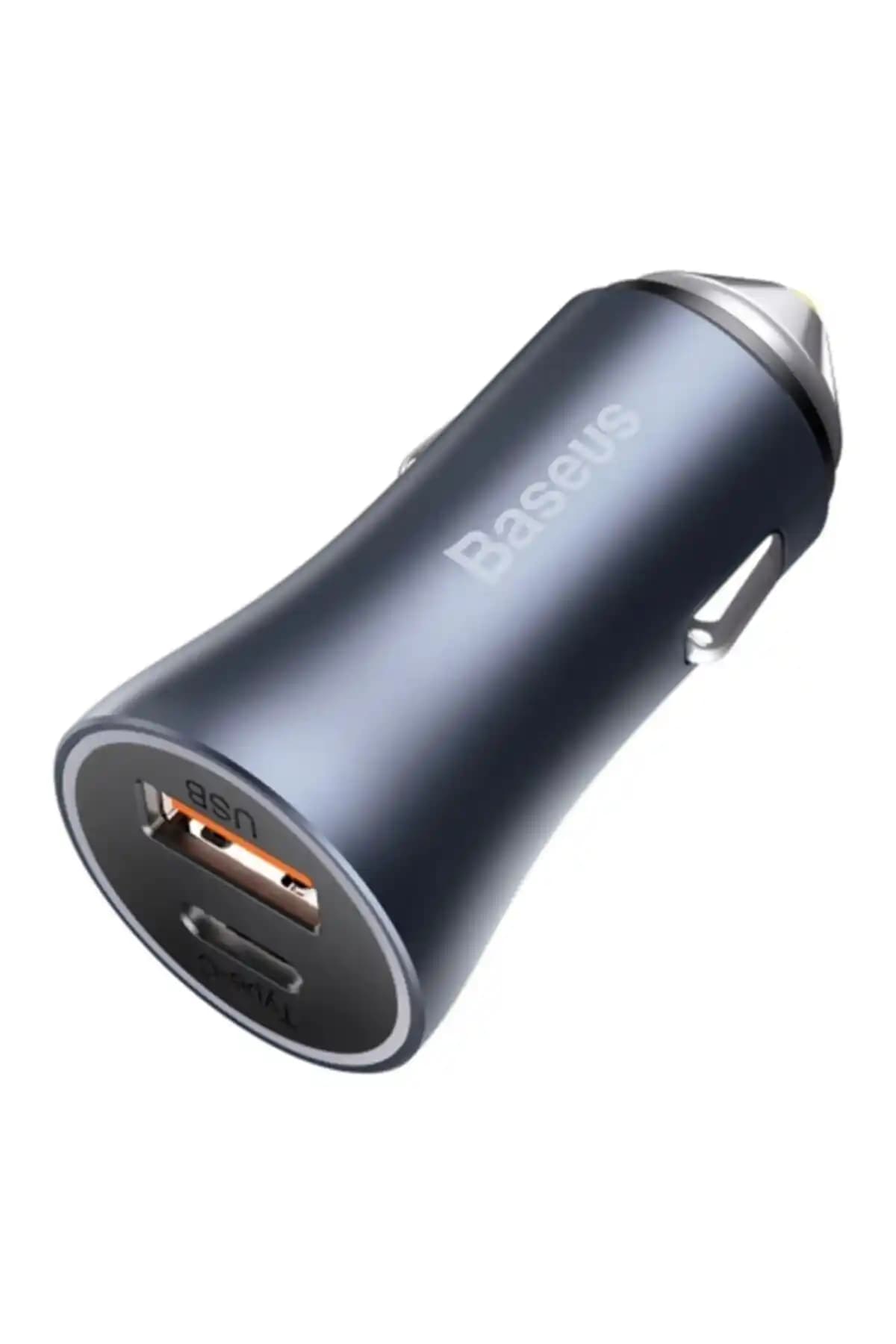 Baseus Golden Contactor Pro Dual U+c 40W Araç Şarj Cihazı Güçlü ve Şık Tasarımıyla Hızlı Şarj Sağlar