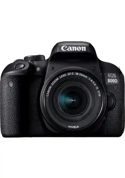 Canon 800D 18-55mm IS STM DSLR Fotoğraf Makinesi Profesyonel ve Başlangıç Seviyesi İçin Uygun