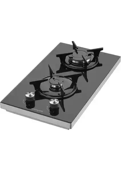 Eminçelik Ec-Sü 4120 Bg30 Siyah Cam Domino Setüstü Ocak Modern ve Güvenli Tasarım