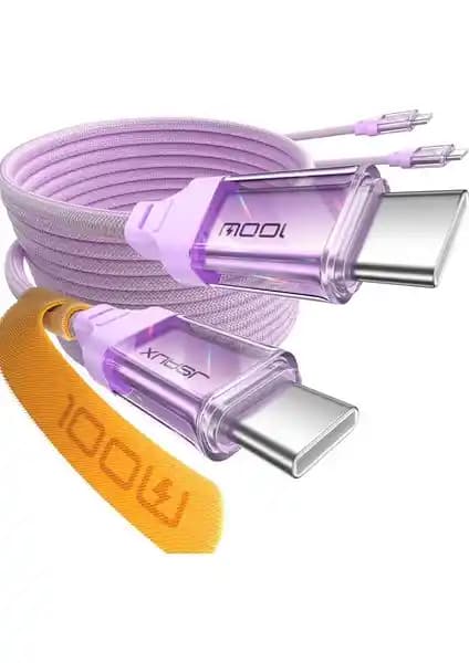 Jsaux 100W Type-C to Type-C Kablo: Güç ve Şıklığın Birleşimi Profesyonel Kullanım İçin