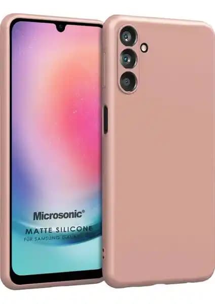 Microsonic Matte Silikon Samsung Galaxy M34 5G Kılıfı Şıklık ve Koruma Sunar