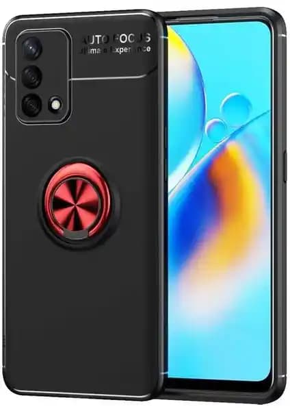 Oppo A74 4G için Ravel Yüzüklü Silikon Kılıf Güçlü ve Şık Koruma Seçeneği