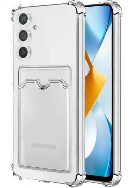 Samsung Galaxy A34 İçin Darbe Emici ve Kartlıklı Şeffaf Silikon Kılıf Özellikleri