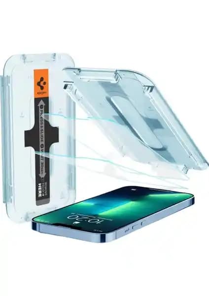 Spigen iPhone 14 Plus ve 13 Pro Max için üstün koruma sağlayan cam ekran koruyucu