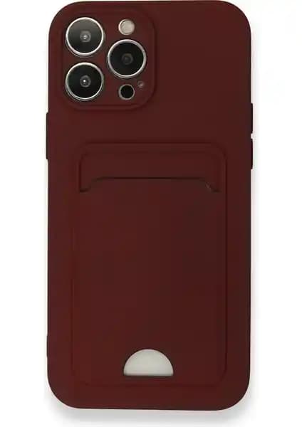 Wowacs Apple iPhone 13 Pro Max Uyumlu Silikon Kılıf Kartlı ve Koruyucu Tasarım