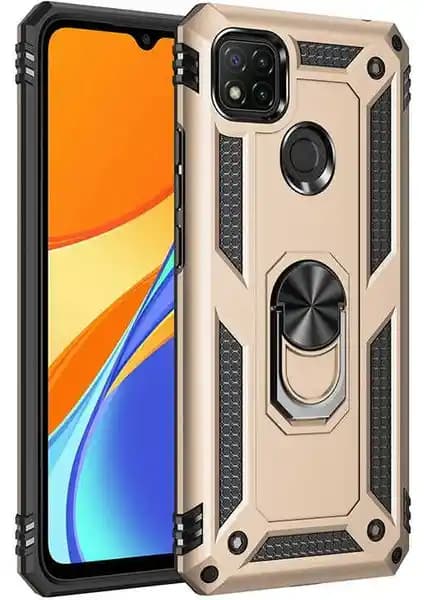 Xiaomi Redmi 9c için dayanıklı ve şık Zore Vega KAPAK-GOLD kılıfı detaylı inceleme