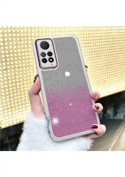 Xiaomi Redmi Note 11S Uyumlu Işıltılı Silikon Kılıf Şıklık ve Koruma Sunar