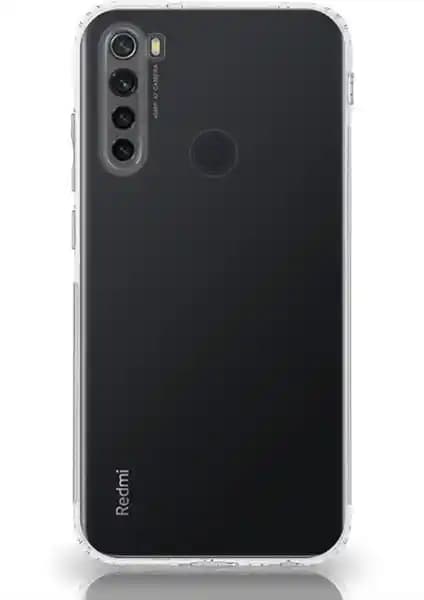 Xiaomi Redmi Note 8 için Şeffaf Kamera Koruyucu ve Darbeye Dayanıklı Kılıf