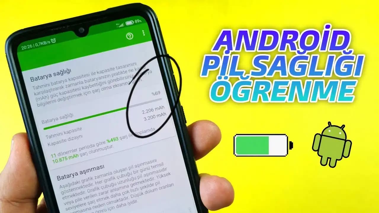Android Telefonlarda Pil Sağlığını Kontrol Etme ve Uzun Ömürlü Kullanım Yöntemleri