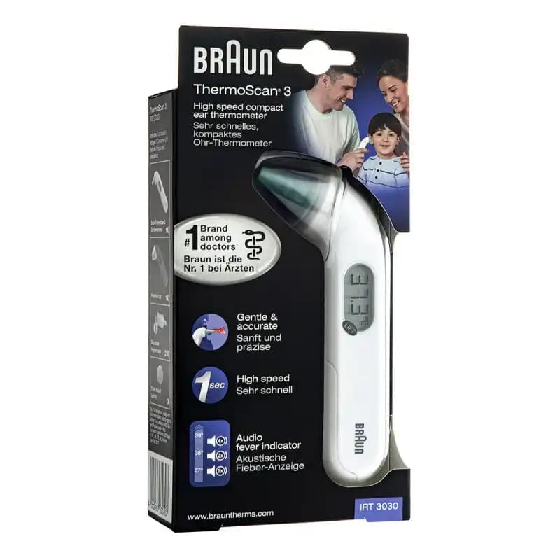 Braun IRT 3030 Kulaktan Ateş Ölçer: Güvenilir ve Pratik Kullanım Özelliği