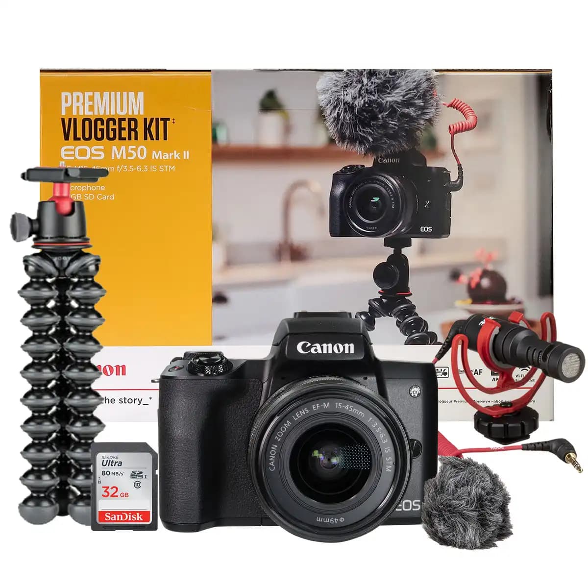 Canon EOS M50 Vlogger Kit: Yüksek Kaliteli İçerik Üretimi İçin Uygun ve Kullanışlı Kamera Çözümü