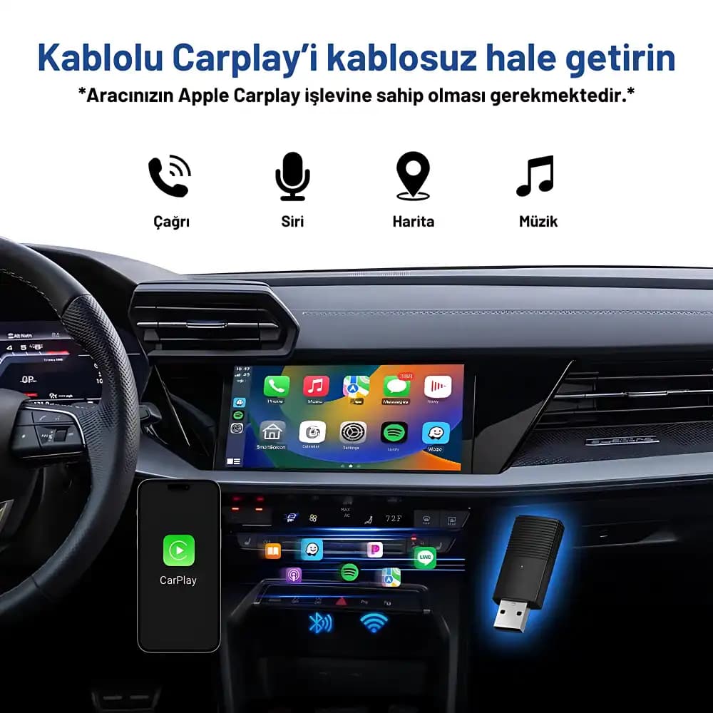 CarPlay Adaptörü Nedir ve Otomobilinizde Kullanım Avantajları Nelerdir