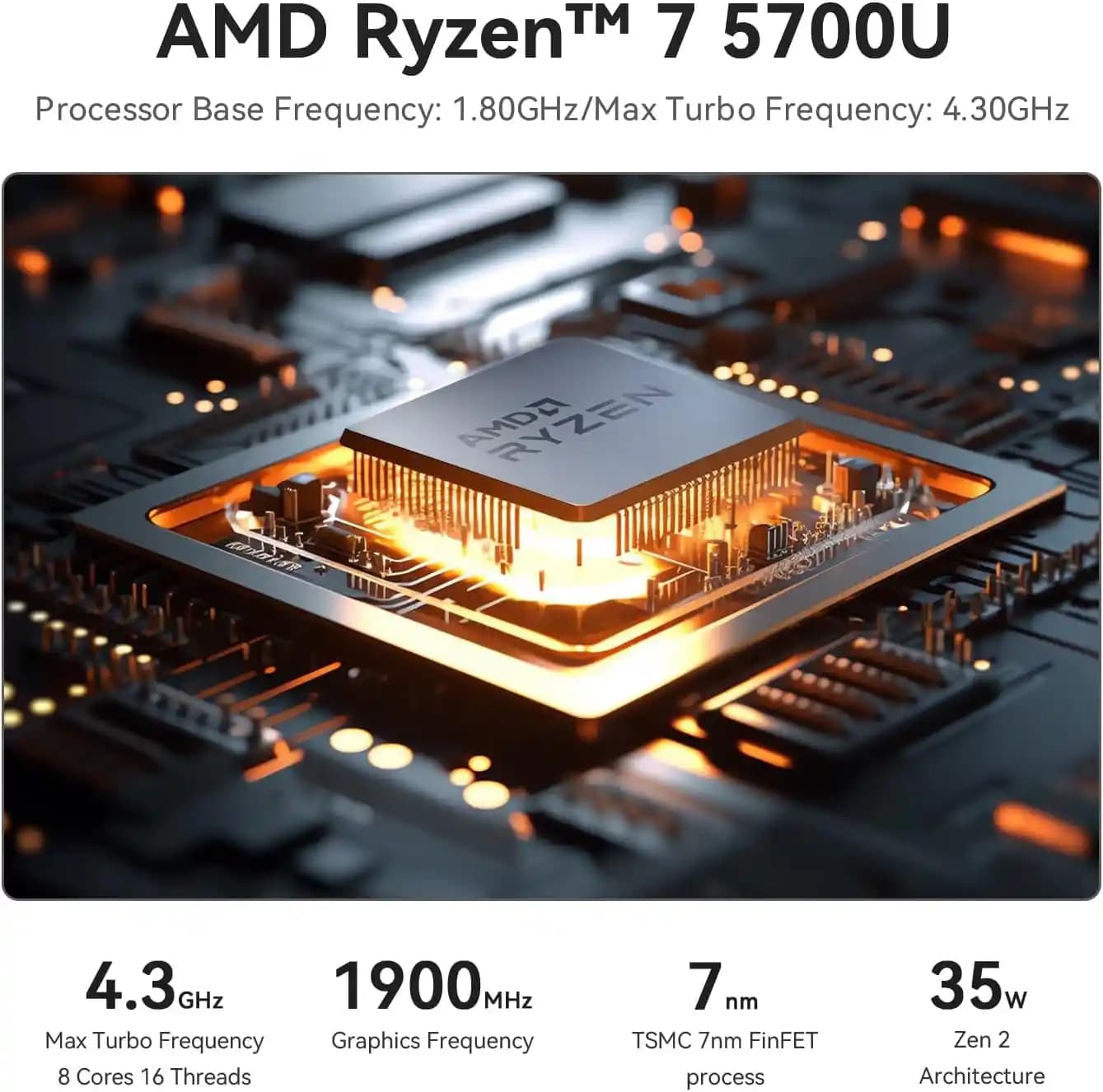 2025'te AMD Ryzen 7 5700U ile Dizüstü Performansında Devrim Yaşayın