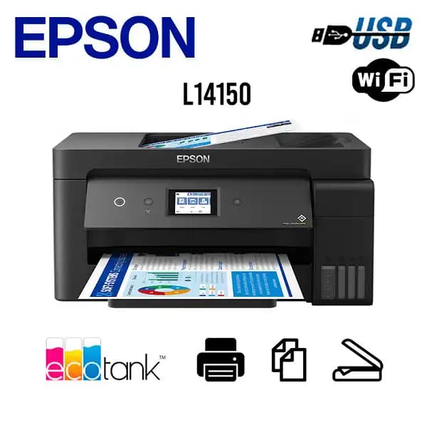 Epson L14150 A3 Baskı Kapasiteli Ekonomik ve Çok Yönlü Yazıcı Özellikleri