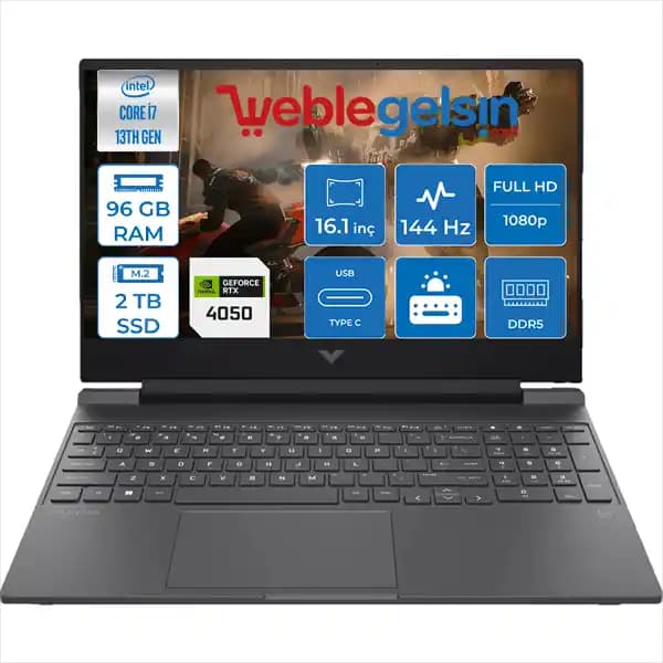 HP Victus i7 13. Nesil RTX 4050 ile Yüksek Performans ve Şık Tasarım