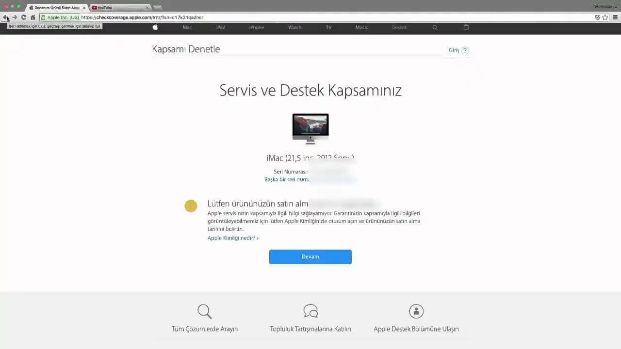 MacBook garanti sorgulama rehberi: garanti durumu ve kontrol yöntemleri
