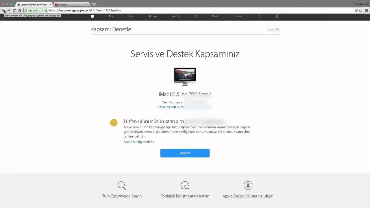 MacBook garanti sorgulama rehberi: garanti durumu ve kontrol yöntemleri