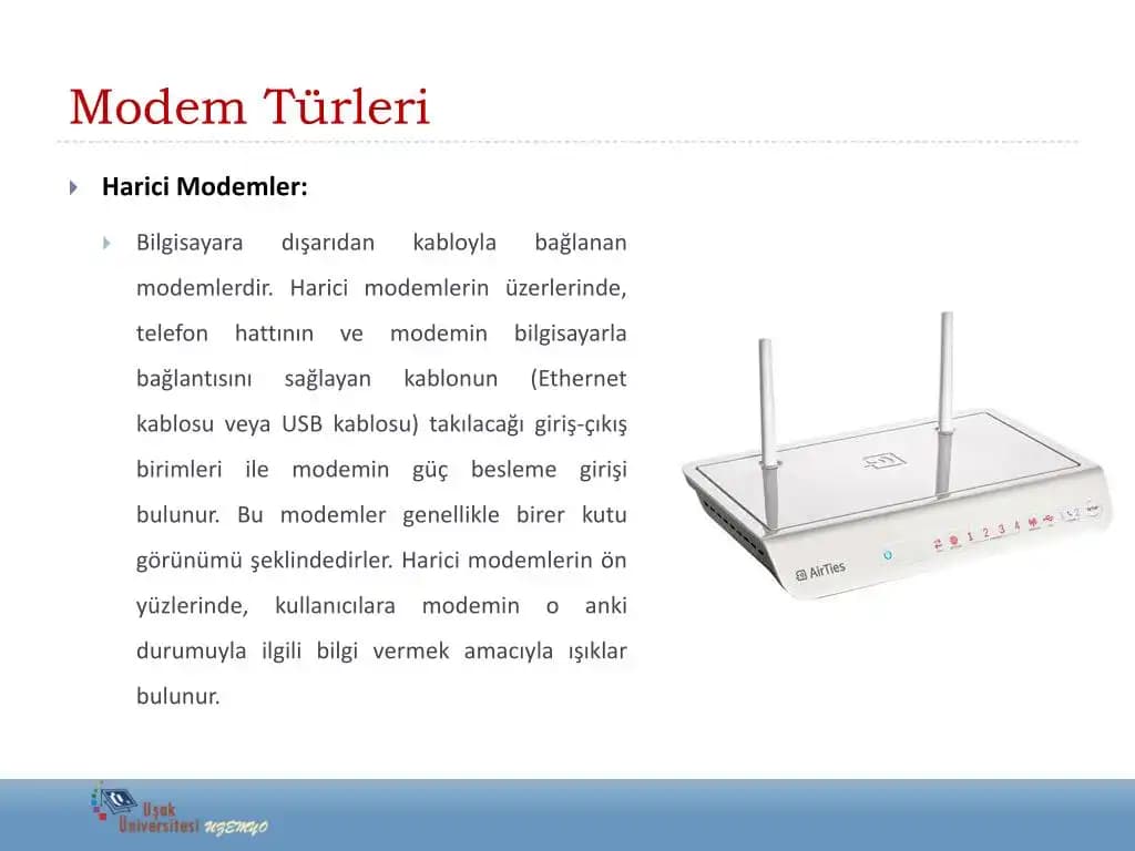Modem Türleri ve Özellikleri: İnternet Bağlantısında Doğru Seçim Rehberi