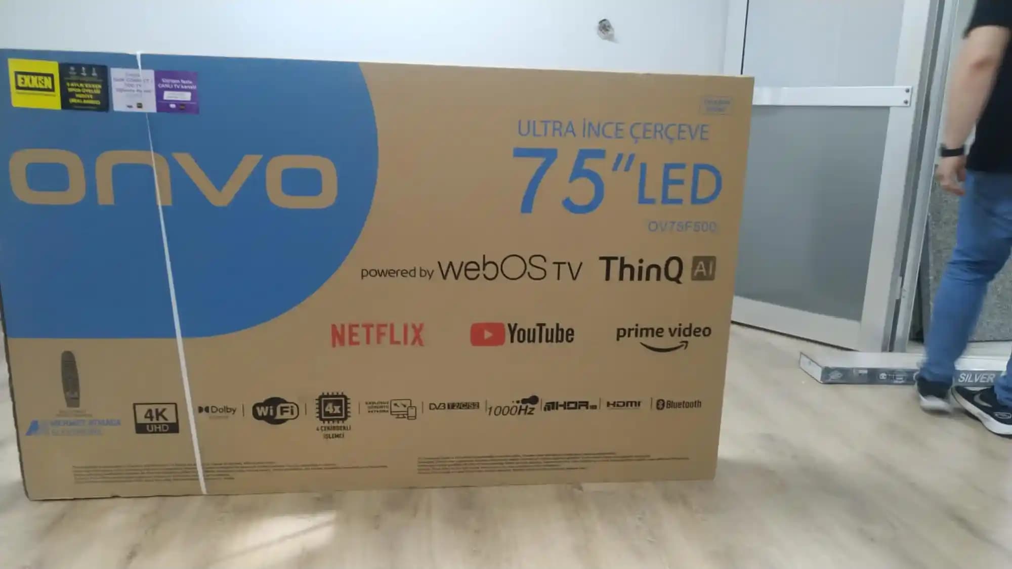 Onvo 75 inç büyük ekran televizyonlar: yüksek çözünürlük ve akıllı özellikler ile ev eğlencesini dönüştürün