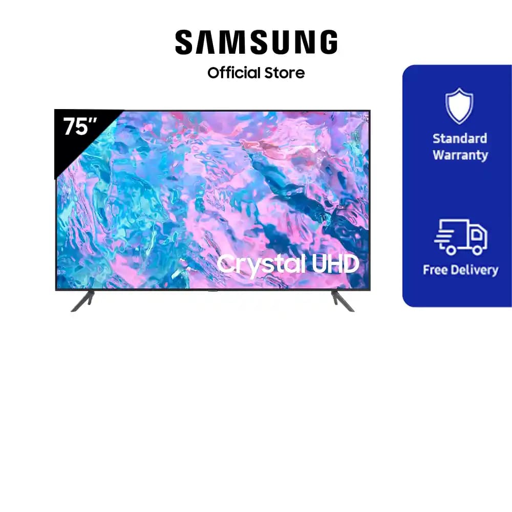 Samsung 75CU7100 75 inç 4K QLED Akıllı Televizyon ile Yüksek Kalite ve Gelişmiş Teknoloji
