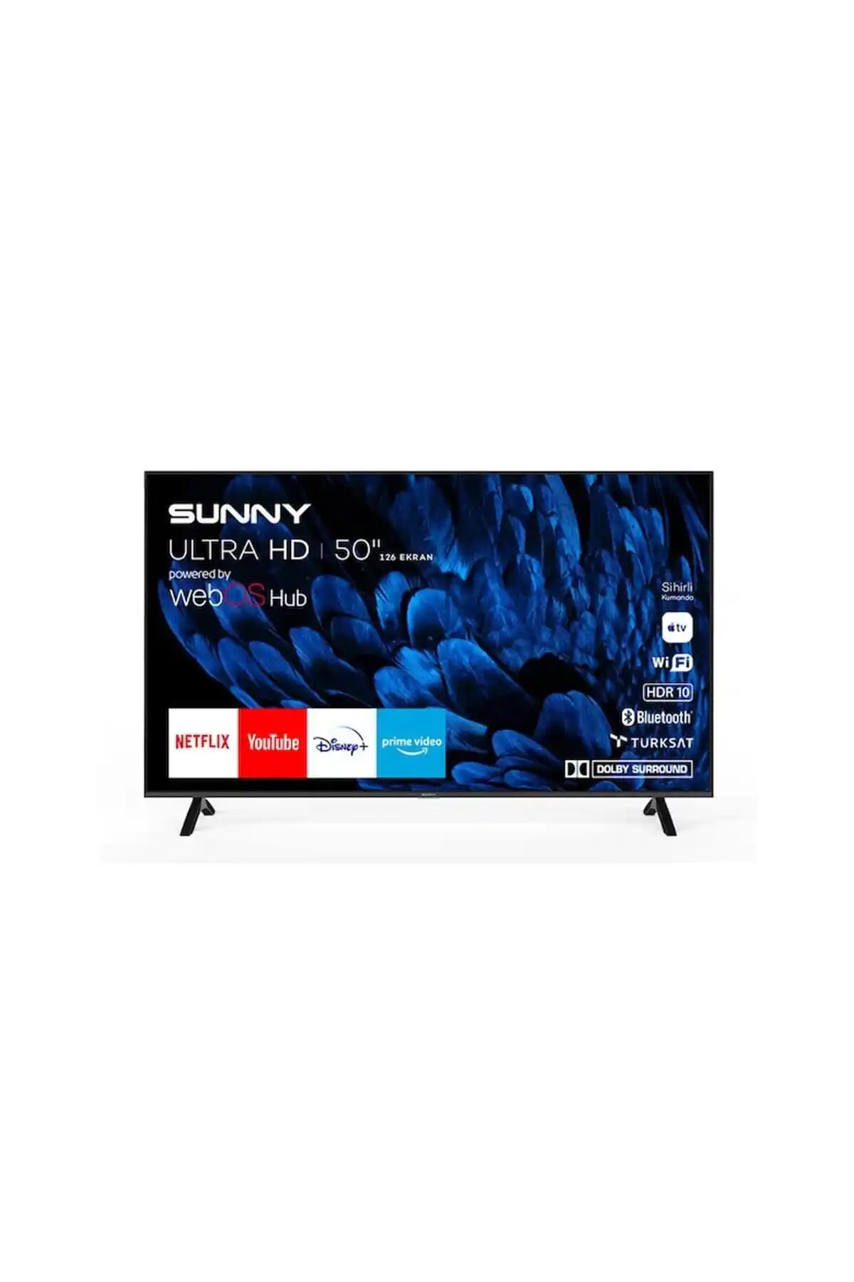 Sunny 50'' 127 Ekran Ultra HD Smart TV ile Ev Eğlencesinde Yeni Dönem Başlıyor