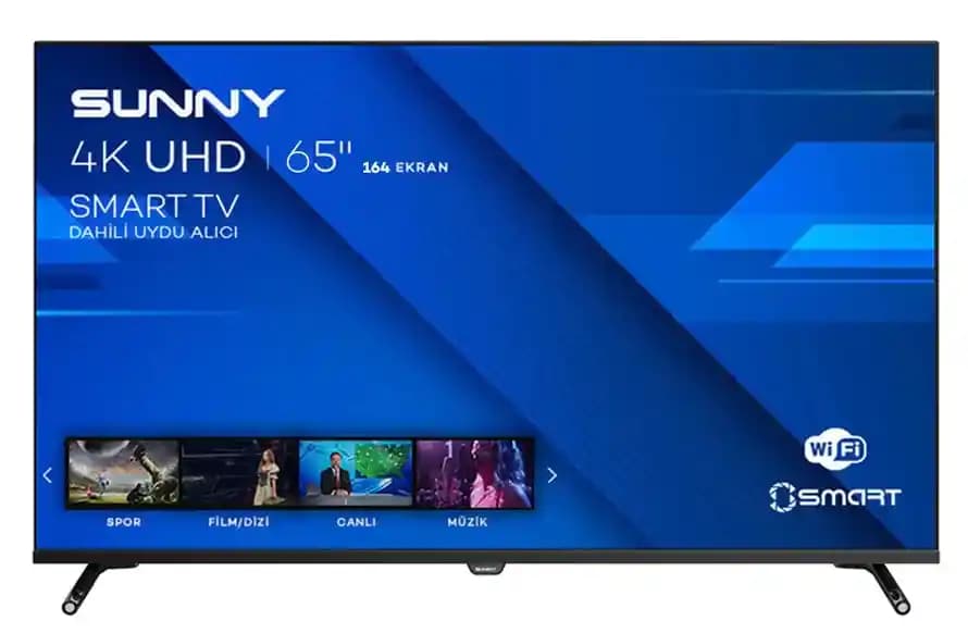 Sunny 65 İnç TV ile Evde Sinema Keyfini Yüksek Kalitede Yaşayın