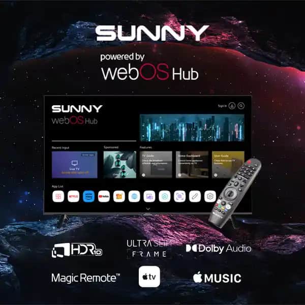 Sunny WebOS Akıllı Televizyonlarıyla Modern ve Yüksek Performanslı İzleme Deneyimi
