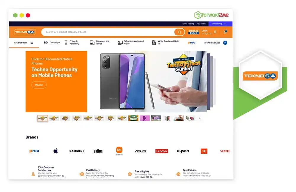Teknosa Online Elektronik Alışverişi Güvenilir ve Konforlu Bir Deneyim Sunar