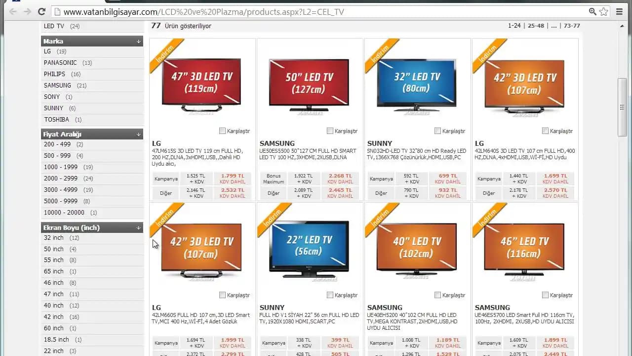 Televizyon İnçleri ve Ekran Boyutlarının Seçiminde Dikkat Edilmesi Gerekenler