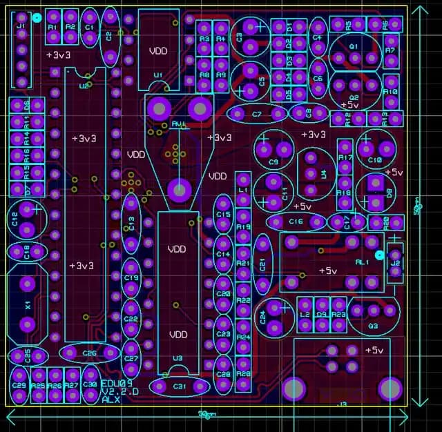 Dijital Osiloskop PCB Tasarımında THT ve SMD Bileşenler ile Teknik Yaklaşımlar