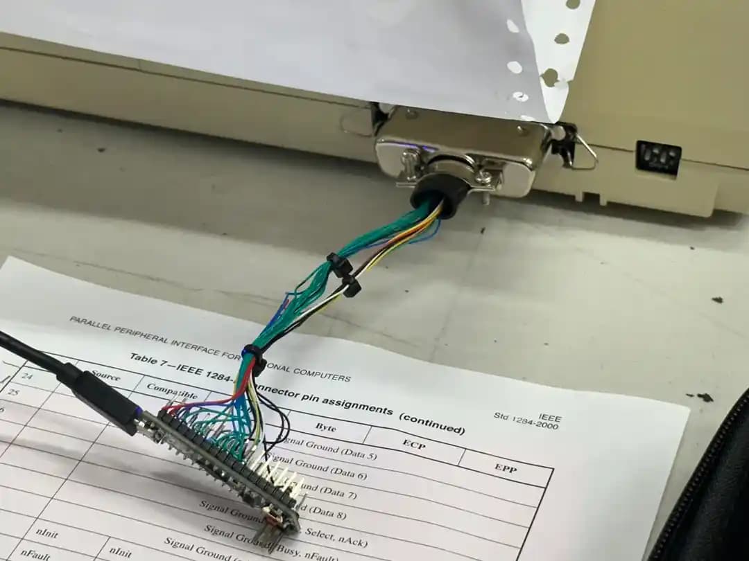 Nokta Matris Yazıcılar İçin Paralelden Seriale Adaptör Tasarımı ve RS232 İletişimi Detayları