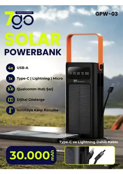 7Go Gpw-03 Solar Powerbank ve Spigen 10000 mAh Ultra Mini Powerbank Karşılaştırması