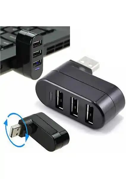 Afzelia 3 Port 180° Dirsek USB Hub Çoğaltıcı: Ergonomik ve Çoklu Bağlantı Çözümü