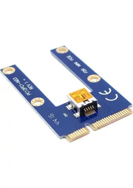 Alfais 4276 PCI-E 1x To 16X Mini USB 3.0 Riser Kartı Madencilik ve Sistem Genişletme