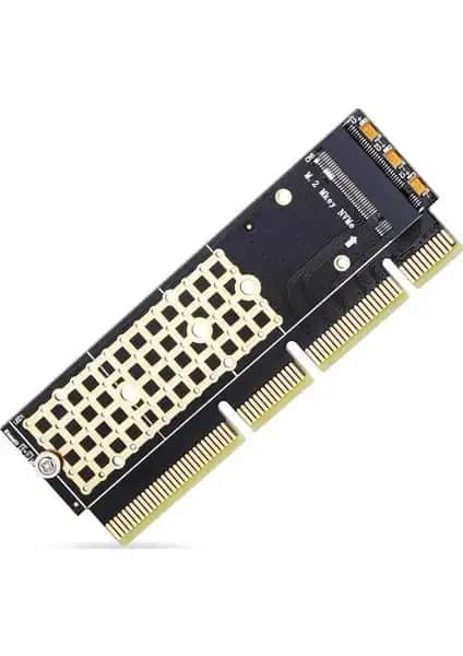 Alfais 4395 M.2 NVMe SSD'leri PCIe Yuvalarına Bağlayan Adaptör Ürünü