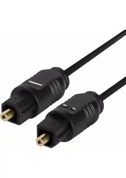 Alfais 4450 Fiber Optik Toslink Ses Kablosu 50 cm Siyah Yüksek Performans Güvenilirlik