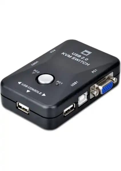 Alfais 4509 2 Port USB KVM Switch: Çoklu Bilgisayar Kullanımı İçin Güvenilir Çözüm