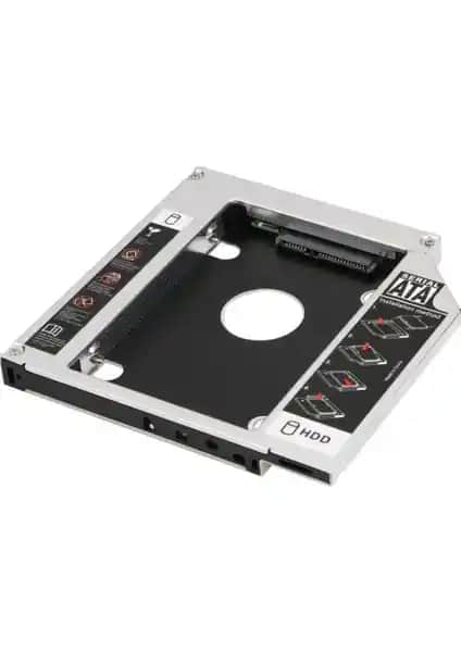 Alfais 4716 9.5mm SATA HDD ve SSD Kızak ile Dizüstü Bilgisayar Depolama Genişletme