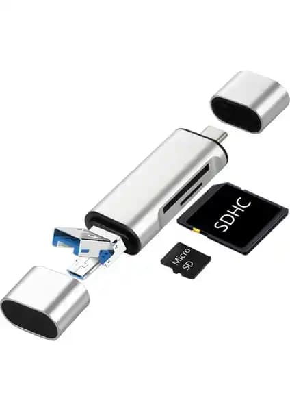 Alfais 4858 Type C USB Kart Okuyucu: Yüksek Hız ve Çok Yönlü Uyum Sağlayan Hafıza Çözümü