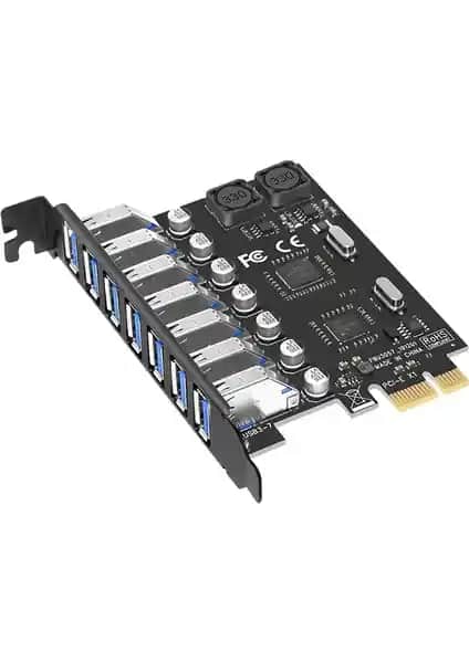 Alfais 4899 PCI-E 7 Port USB 3.0 Kart Hub: Yüksek Performanslı Çoklu Bağlantı Çözümü
