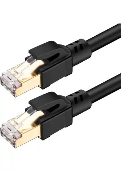 Alfais 5213 Cat8 Ethernet Kablosu 0.5m Yüksek Hızlı Veri Transferi ve Güvenilir Bağlantı